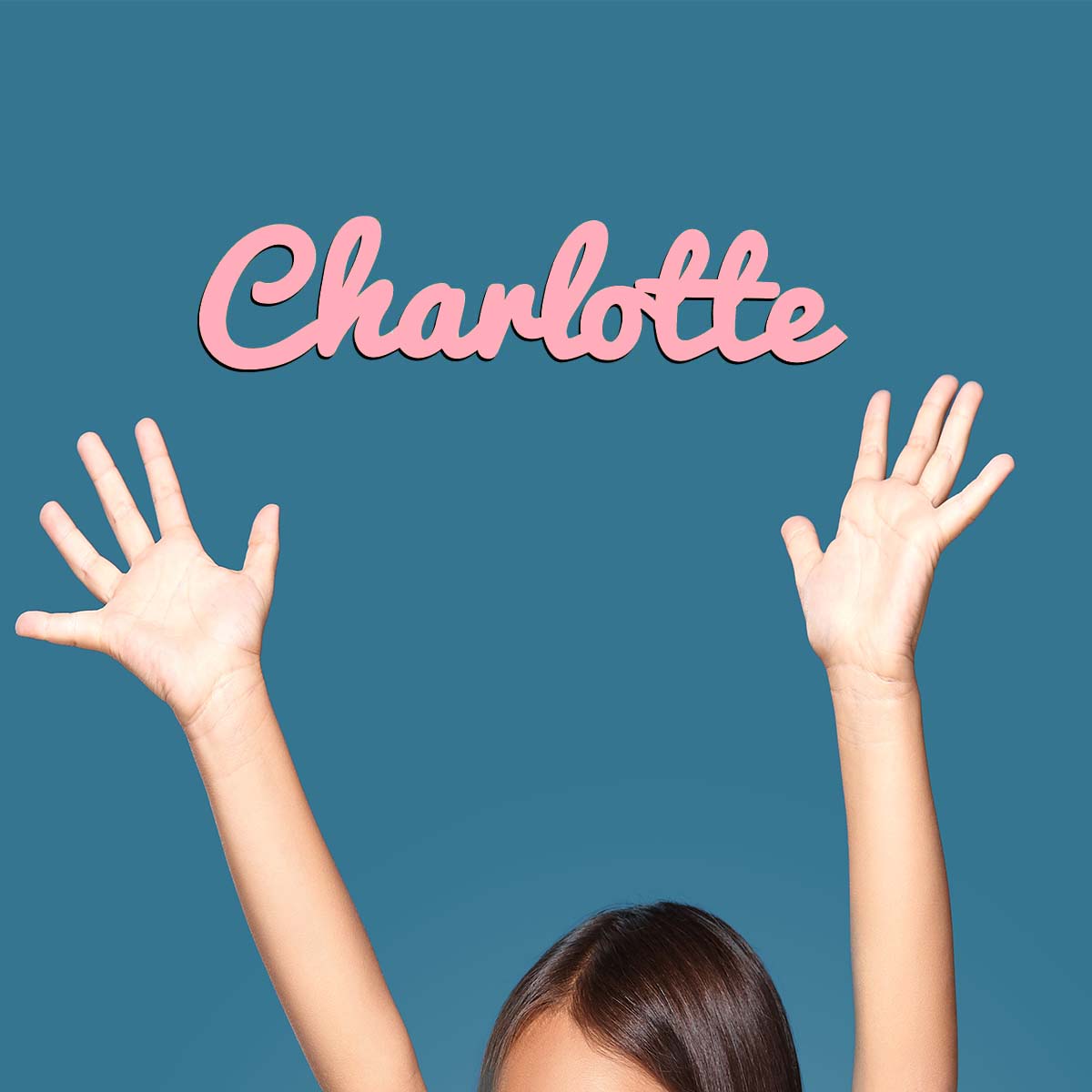 Home Decor White - 1 шт. Деревянная табличка DIY CHARLOTTE