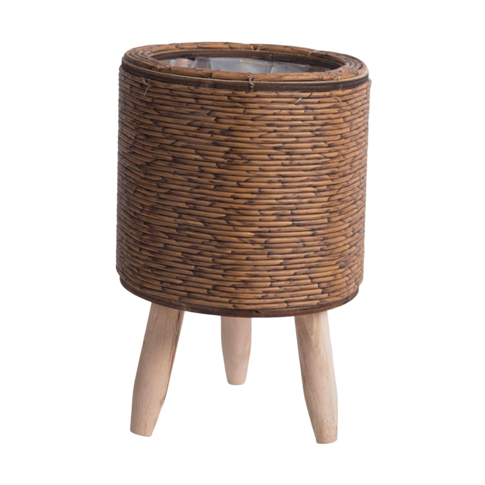 Rattan Plant Basket - 2 плетеных кашпо на ножках для