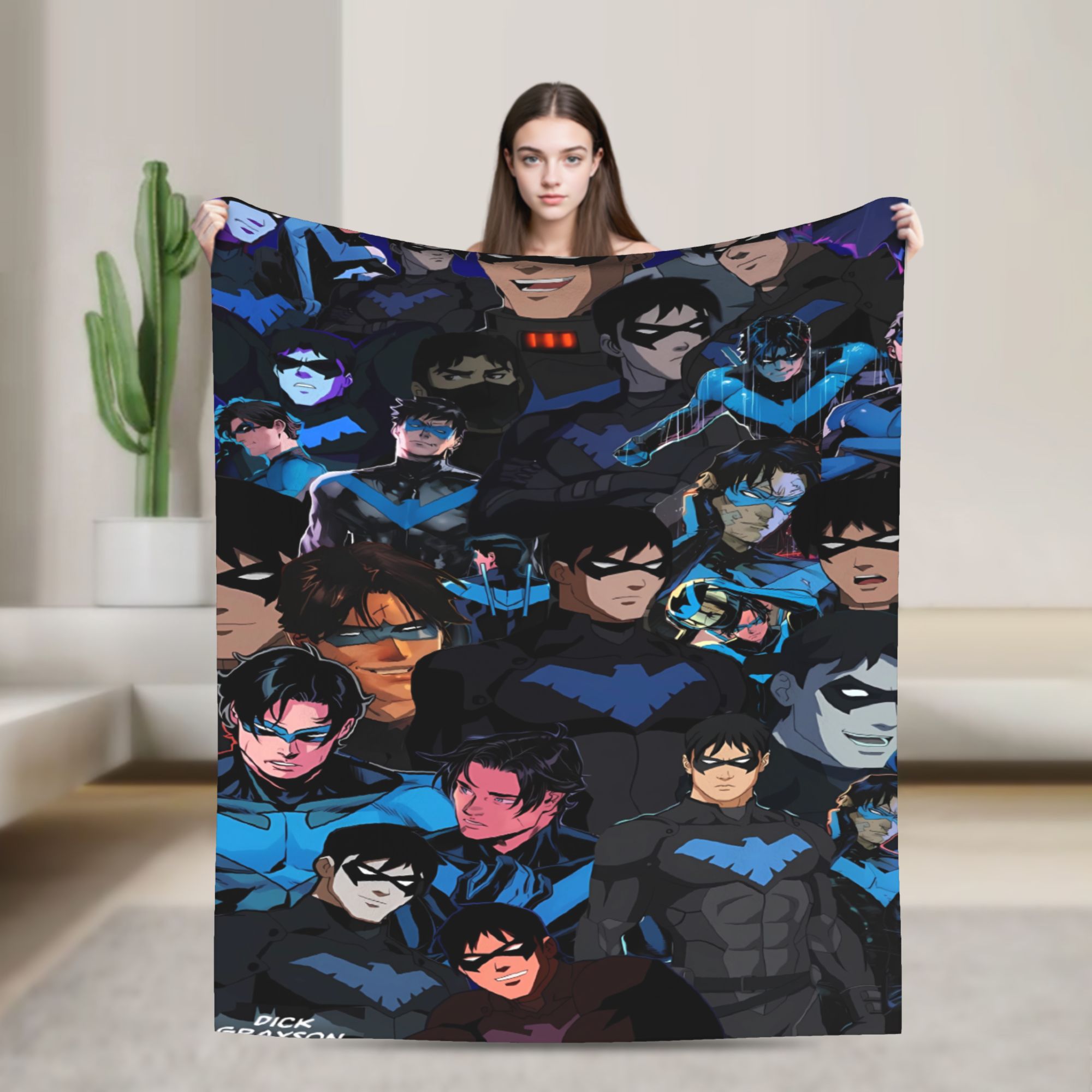 Home Decor Fallout 4 - Одеяло Dicks Nightwing Graysons, теплое, мягкое,
