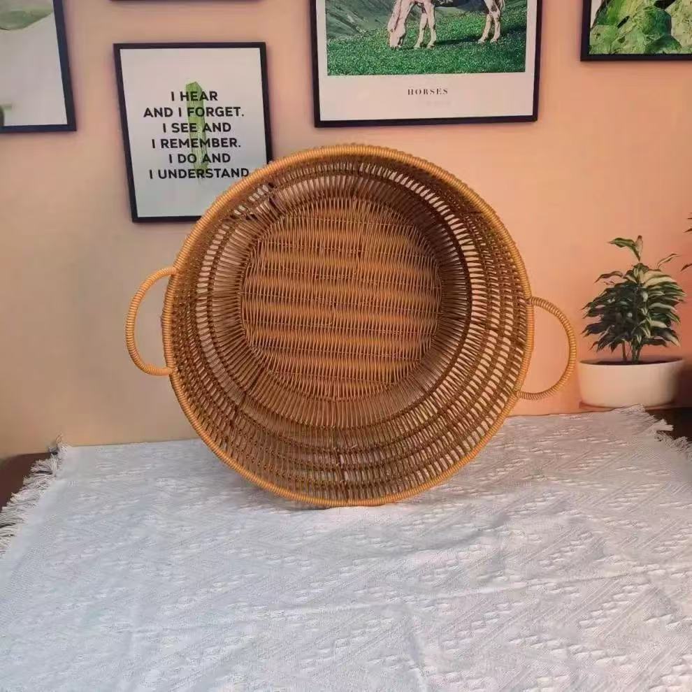 Плетеная корзина для хранения  – обзор и цена Rattan Plant Basket
