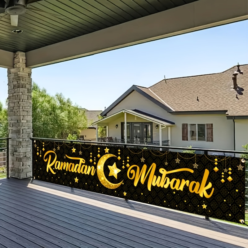 Баннер VIKAMA с золотой фольго – обзор и цена Home Decor Ramadan