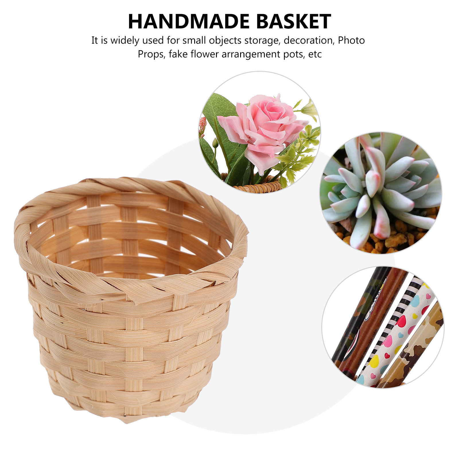 10 шт. Изысканные мини-корзины – обзор и цена Rattan Plant Basket