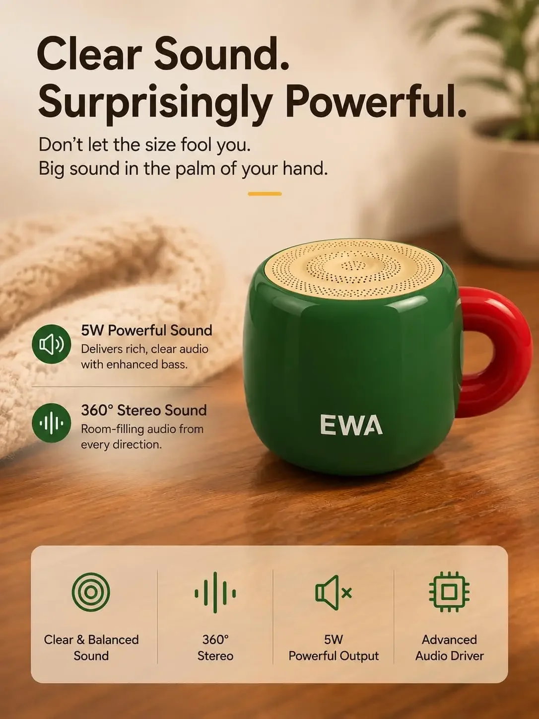Беспроводная мини-колонка EWA  – обзор и цена Home Decor Range