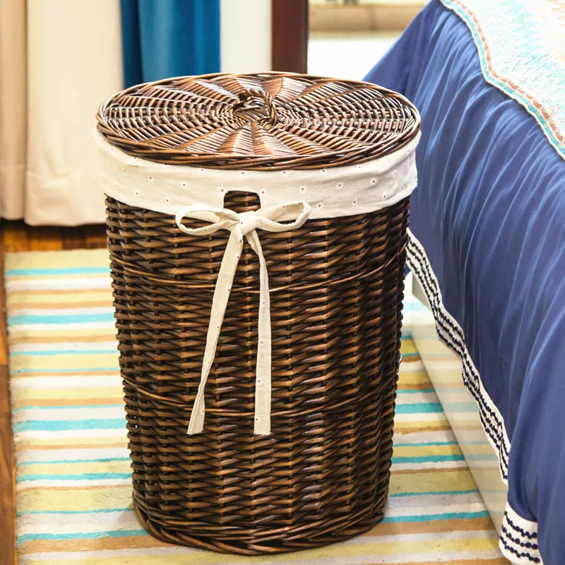 Корзина для белья из ротанга,  – обзор и цена Rattan Plant Basket