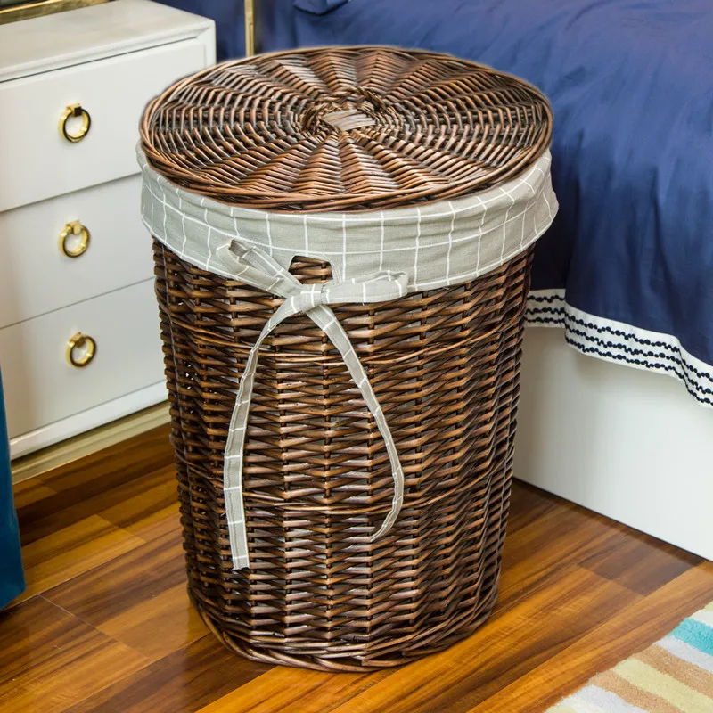 Корзина для белья из ротанга,  – обзор и цена Rattan Plant Basket