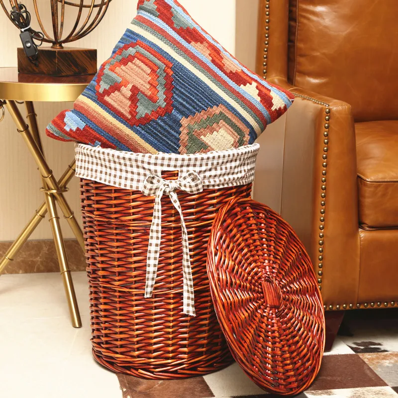 Корзина для белья из ротанга,  – обзор и цена Rattan Plant Basket