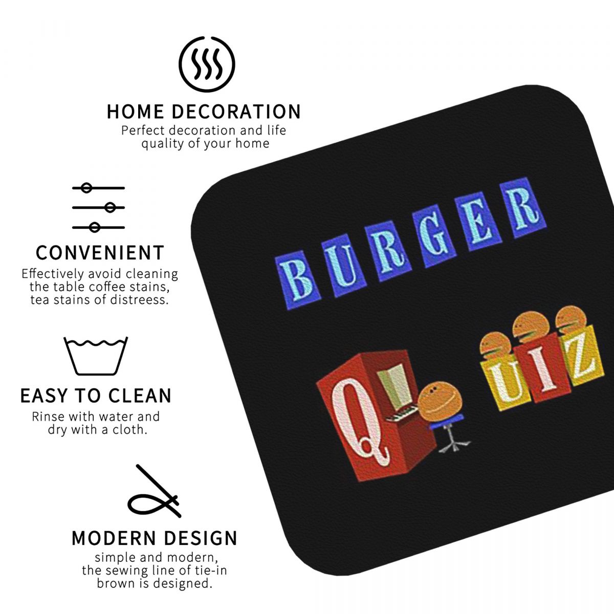 Подставки с логотипом Burger Q – обзор и цена Home Decor Quiz Free