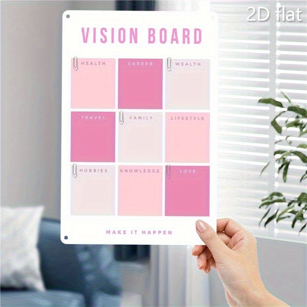 2D плоское металлическое насте – обзор и цена Home Decor Vision Board
